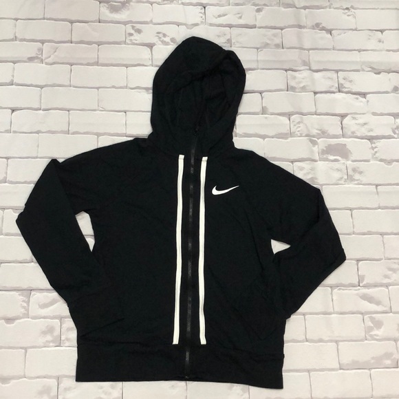 Nike Girls Sportswear Jersey Full Zip Hoodie - Picture 1 of 4